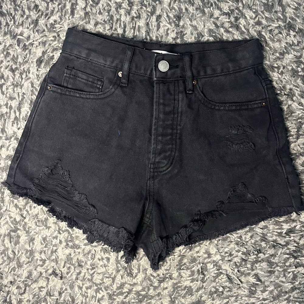 Pacsun NWOT Black Ripped Vintage High Waisted Denim Shorts